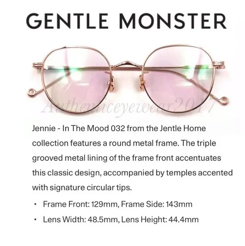 2020 Gentle Monster Eyeglasses In The Mood Rose Gold Frame Clear Lenses Jentle 2