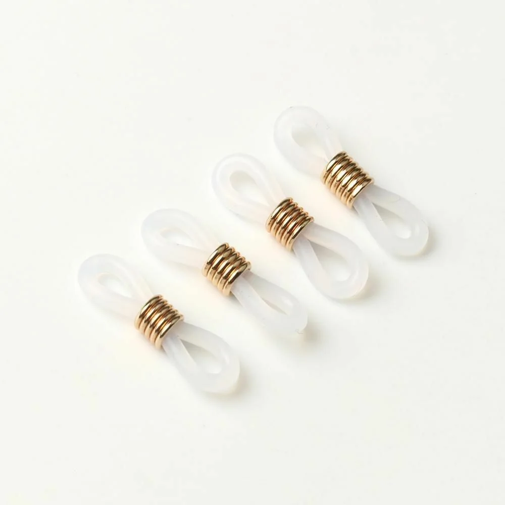 20/40pcs Eyeglasses Chain Holder - Ends Ear Hook Retainer Ends DIY Rope Jewelry 2