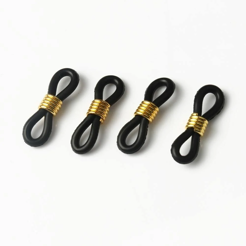 20/40pcs Eyeglasses Chain Holder - Ends Ear Hook Retainer Ends DIY Rope Jewelry 4