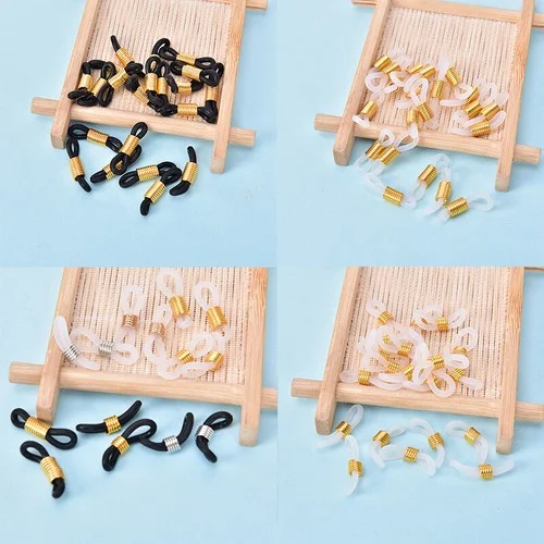 20Pcs Eye Glasses/Spectacle Chain Strap Holder Rubber Loop End Findings DIY K Cq