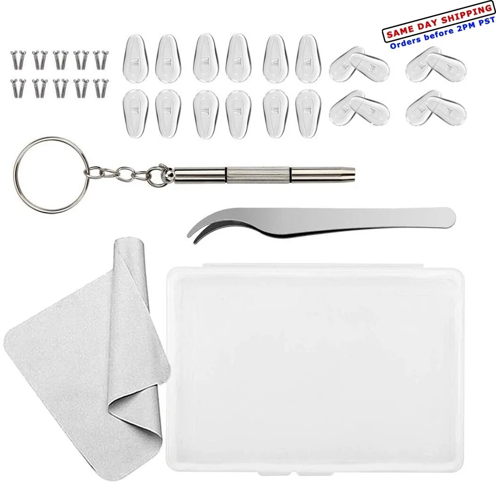 20x Replacement Silicone Nose Pads for Tom Ford Eyeglasses Sunglasses Snap-In TF
