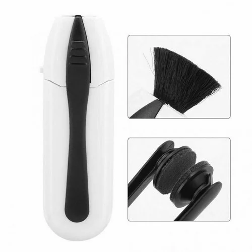 2/1x Eyeglass Sunglass All In One Dual Head Kit Carbon Eyeglass Cleaner Brush 2
