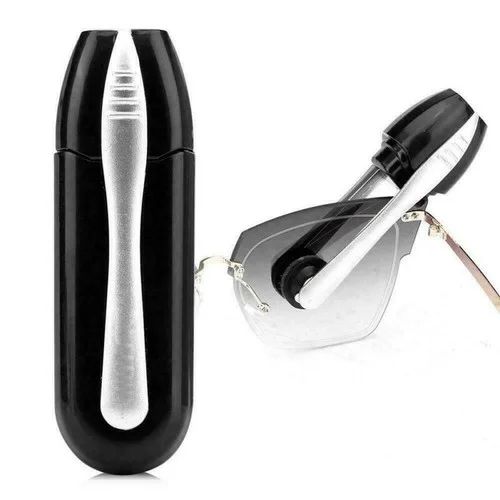 2/1x Eyeglass Sunglass All In One Dual Head Kit Carbon Eyeglass Cleaner Brush 3