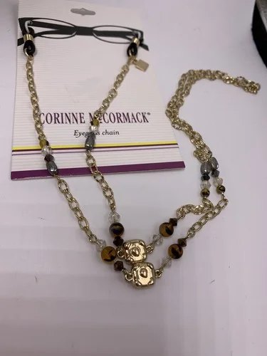 $24 Corinne McCormack Eyeglass Chain gold tone