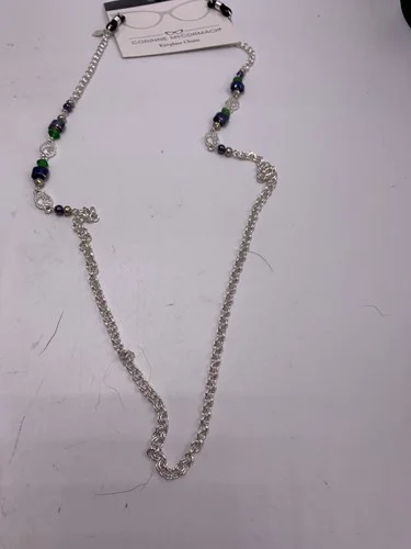 $24 Corinne McCormack Eyeglass Chain silver tone