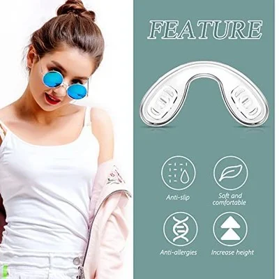 24 Pieces U Shaped Eyeglasses Nose Pads Screw in Glasses Strap Saddle Bridge Sil 2