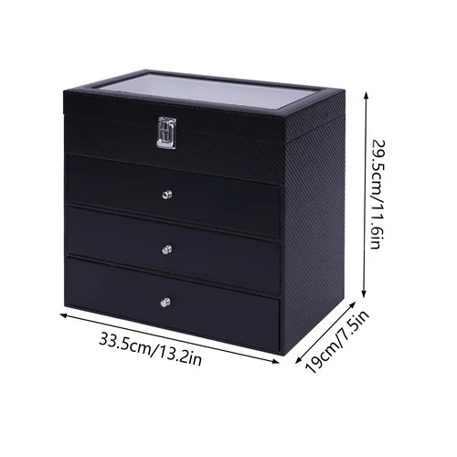 24 Slots Glasses Storage Display Case Organizer Box For Sunglasses Eyeglass Gift 3