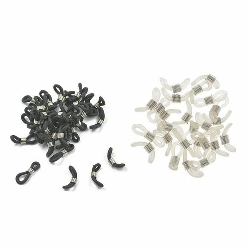 25/50Pcs Eye Glasses/Spectacle Chain Strap Holder Rubber Loop End Findings DIY