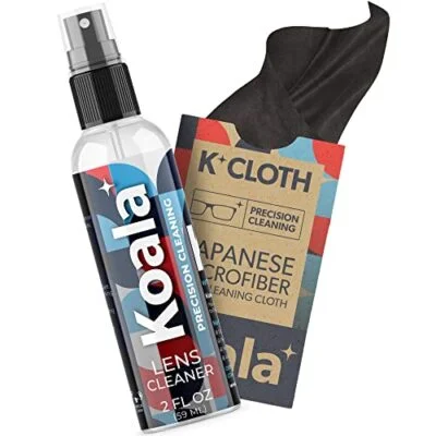 2oz Screen & Eyeglasses Cleaner Spray with Microfiber Lens Cleaning Cloth
