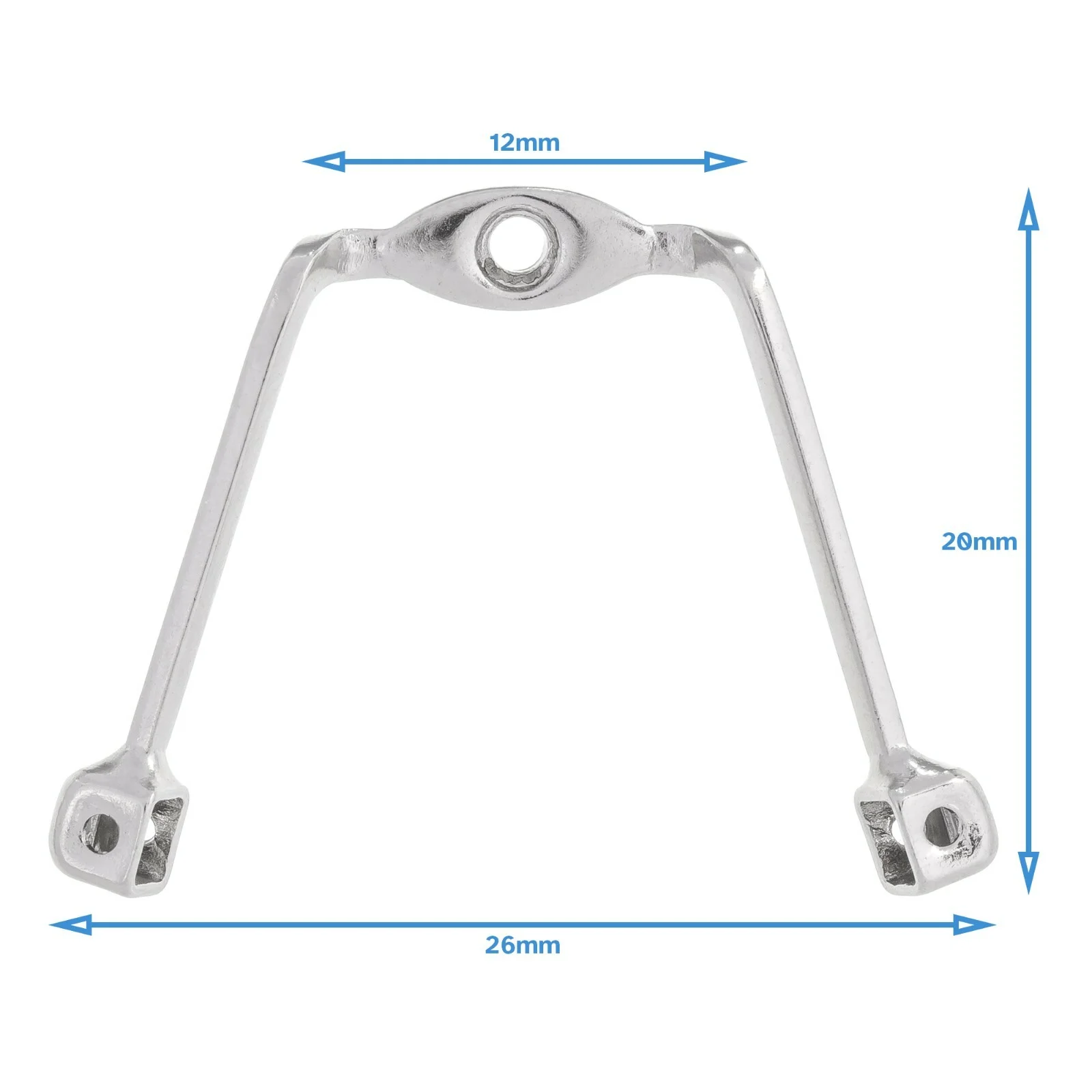2pcs Bridge Nose Pad Holder Stainless Steel Glasses Arm Screw on Frame Part Arms 2