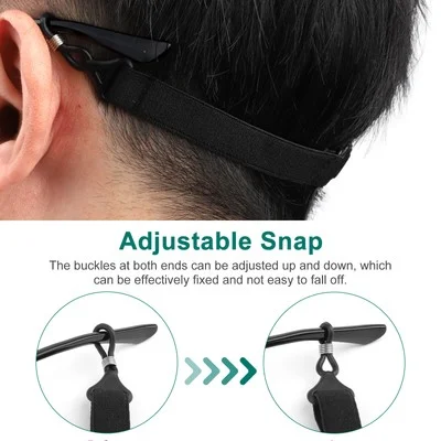 2pcs Elastic Glasses Strap Neck Cord Sports Eyeglasses Band Holder Sunglasses US 3