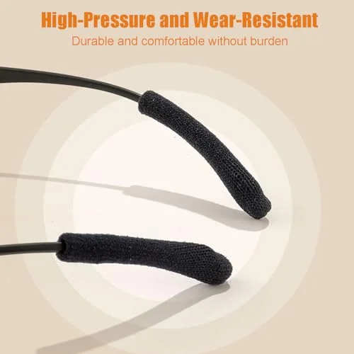 2Pcs Eyeglass Ear Cushions Soft Knitted Cotton anti Slip Temple Pads Eyeglass 4
