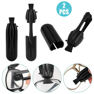 2pcs Eyeglass Glasses Lens Cleaner Carbon Microfiber Brush Screen Cleaning Tool