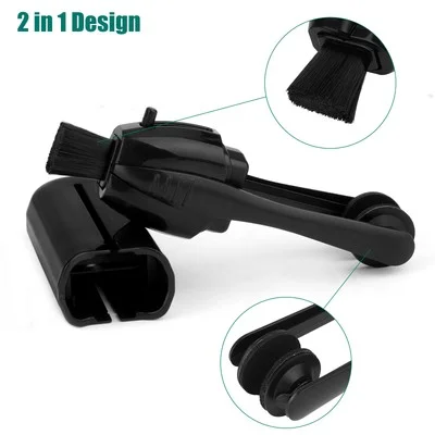 2pcs Eyeglass Glasses Lens Cleaner Carbon Microfiber Brush Screen Cleaning Tool 2