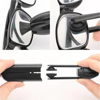 2pcs Eyeglass Glasses Lens Cleaner Carbon Microfiber Brush Screen Cleaning Tool 4