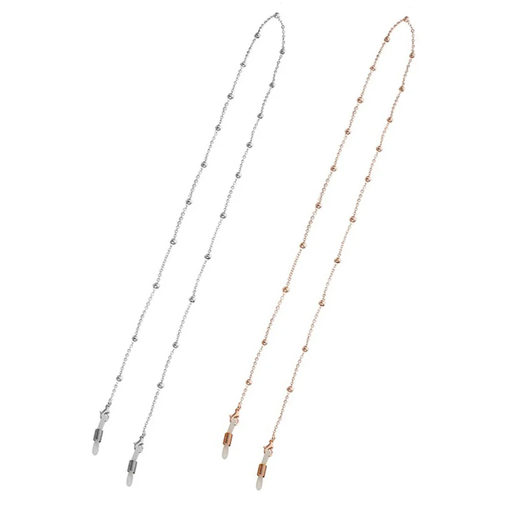 2pcs Eyeglasses Chain Eyeglass Lanyard Eyeglass Holder Necklace