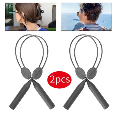 2pcs Glasses Strap Neck Cord Eyeglasses Band Sunglasses Holder Fitting Reading