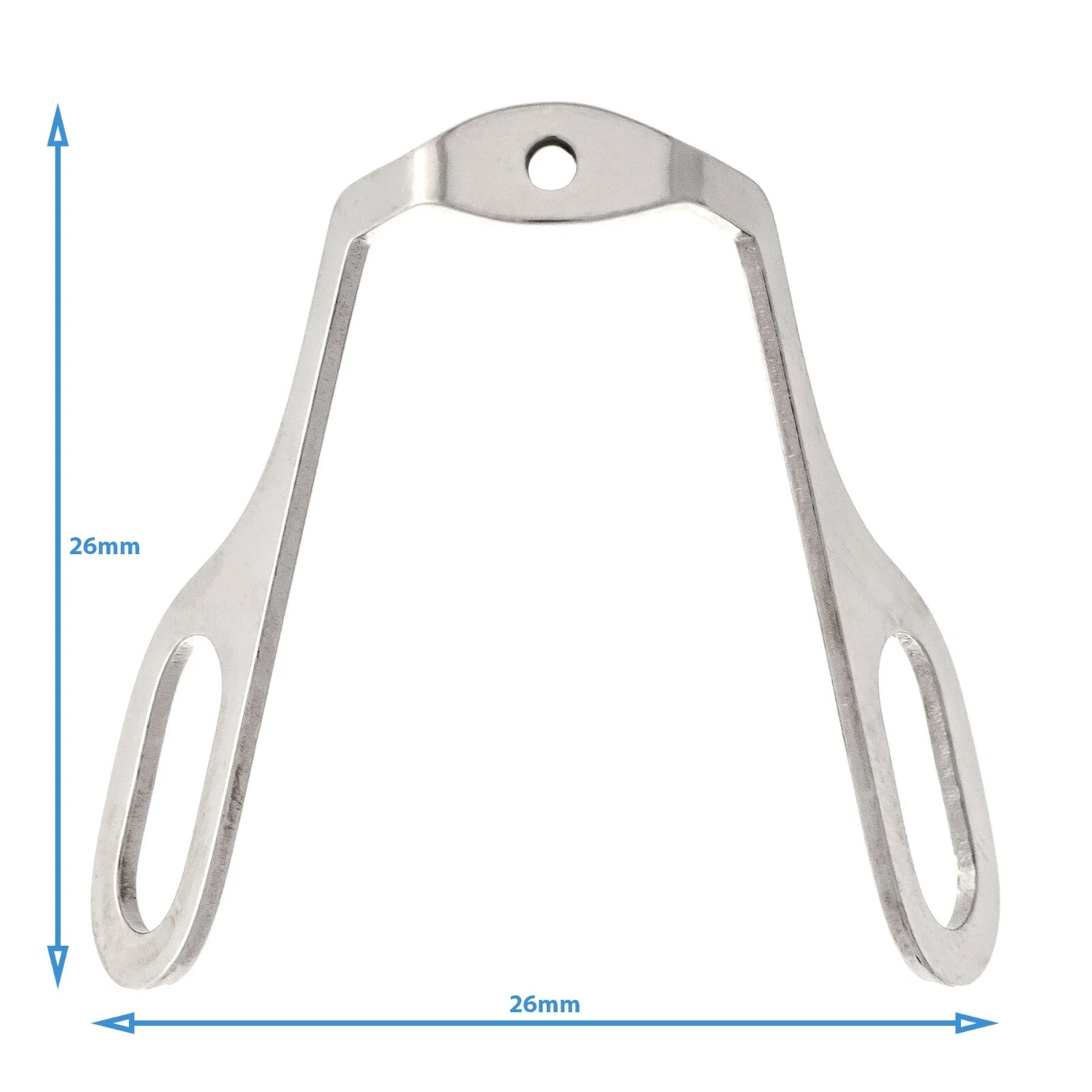 2pcs Silver Stainless Steel Glasses Push In Nose Pad Holder Bridge Repair Part 2
