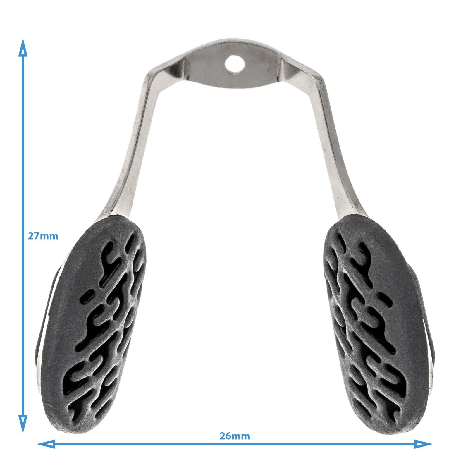 2pcs Silver Stainless Steel Glasses Rubber Nose Pad Push In Holder Bridge Part 2