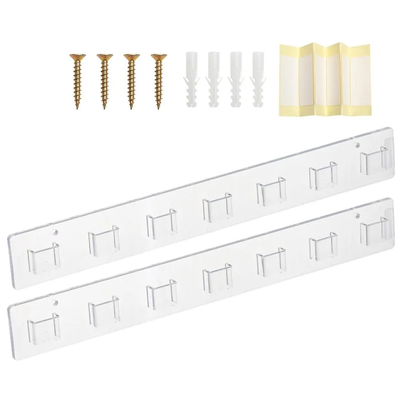 2PCS Wall Mounted Sunglasses Eyeglasses Display Rack Eyewear Holder Organizer 2