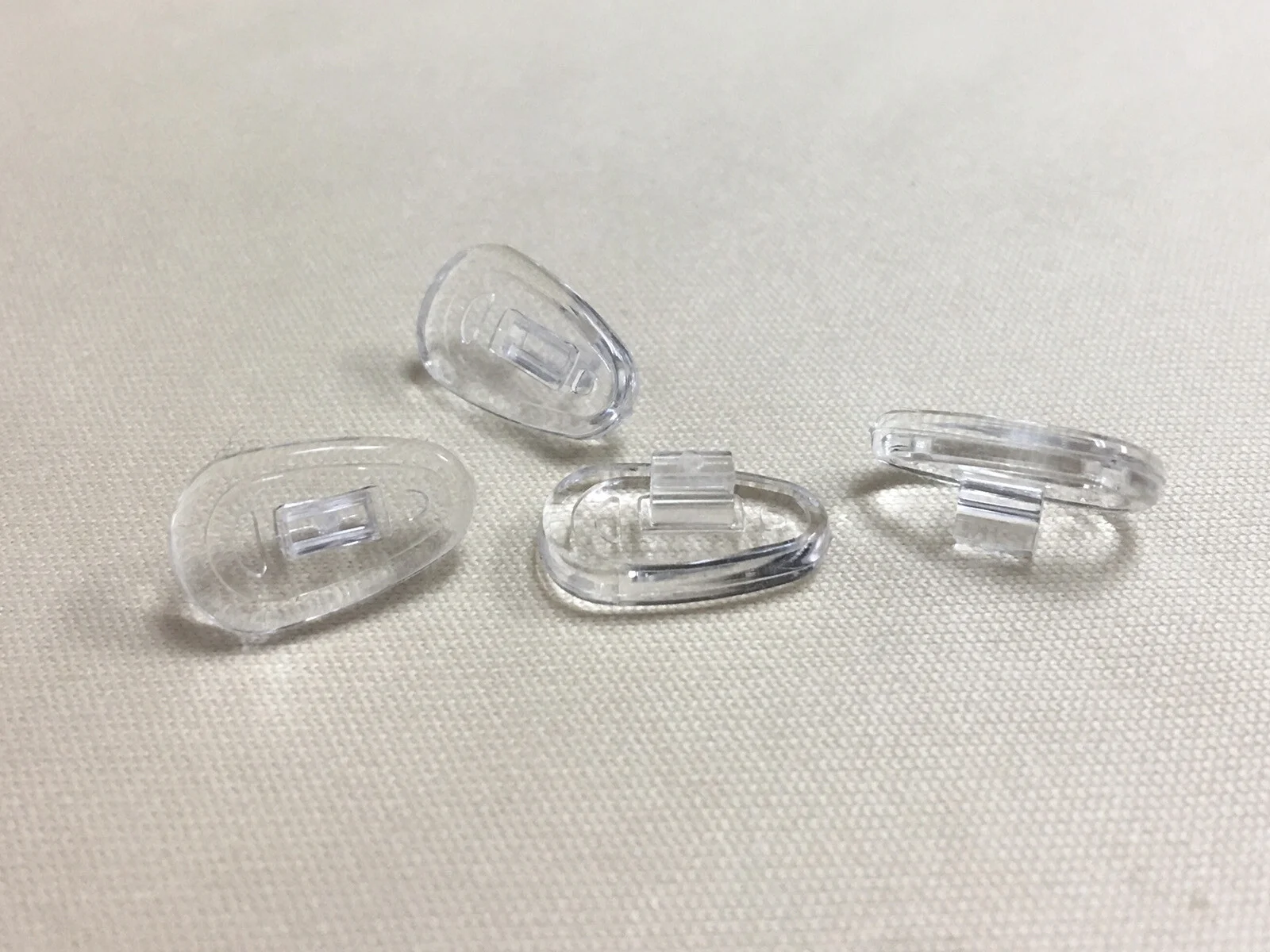 2(Two) Pairs Silicone Nose Pads for Nike & Flexon Eyeglasses Snap-in NEW 13mm