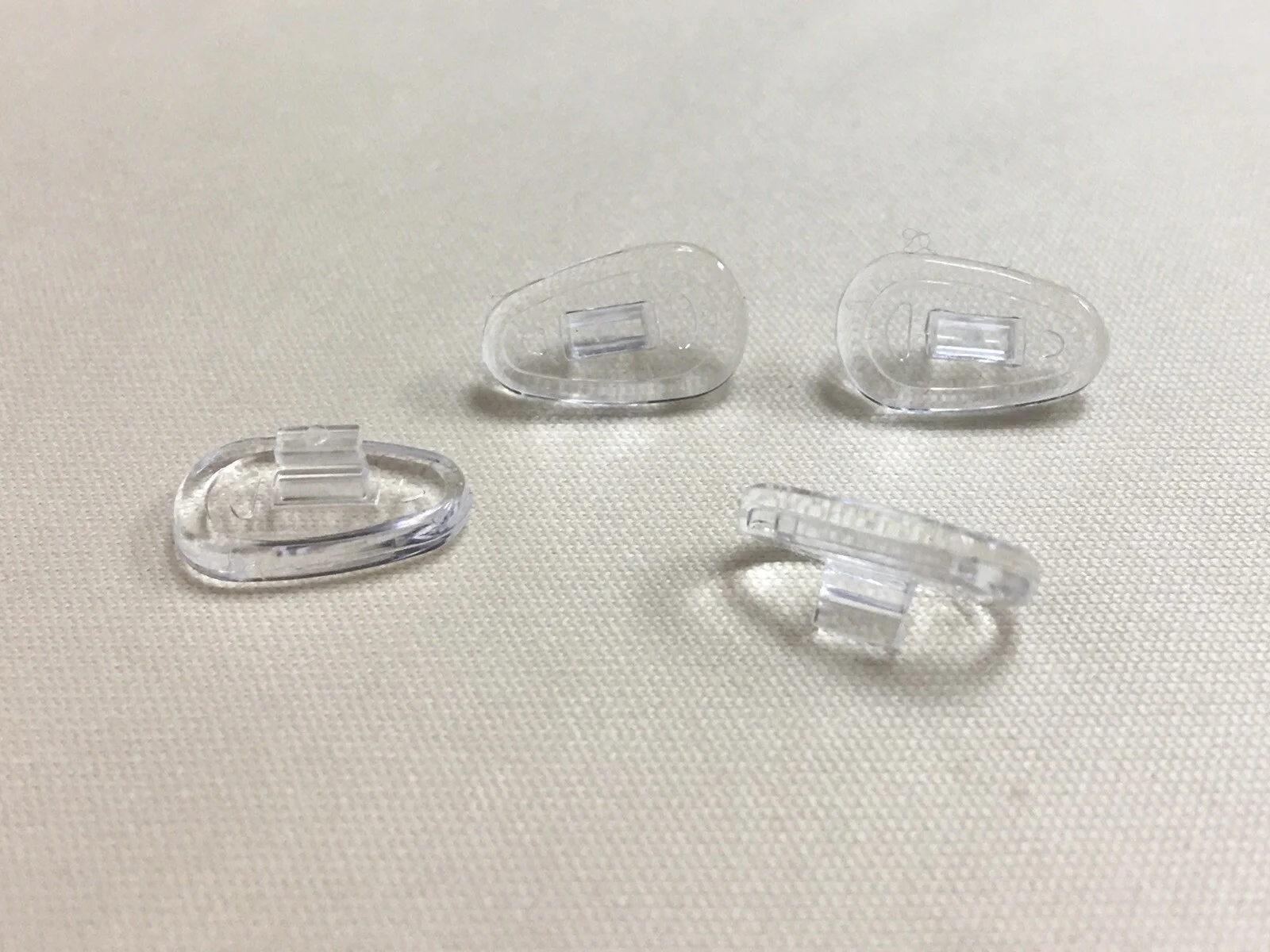 2(Two) Pairs Silicone Nose Pads for Nike & Flexon Eyeglasses Snap-in NEW 13mm 2