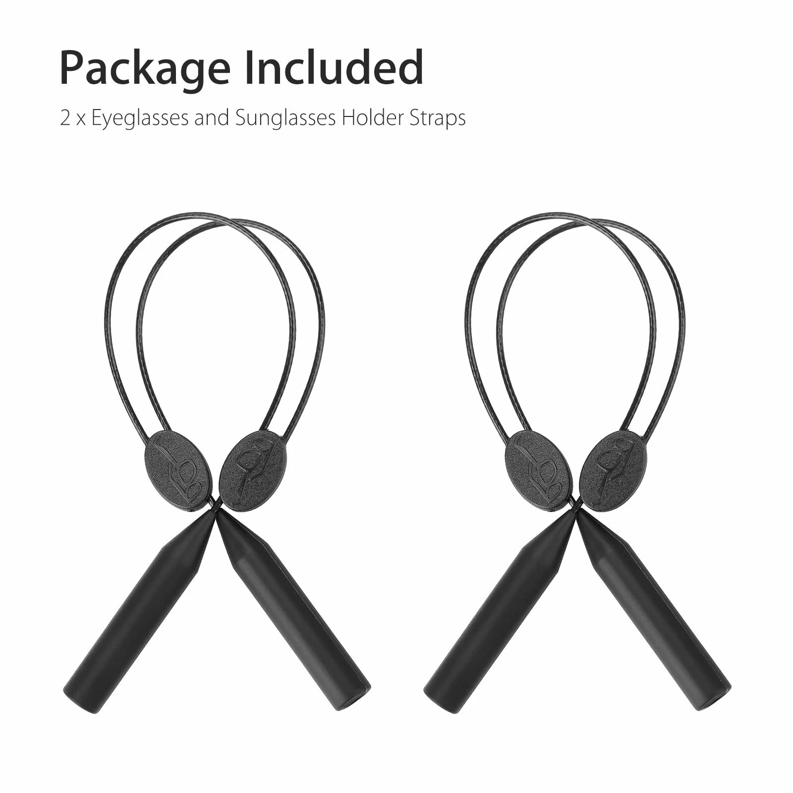 2X Adjustable Eyewear Retainer No Tail Sunglass Strap Band Holder Eyeglass Cord 2