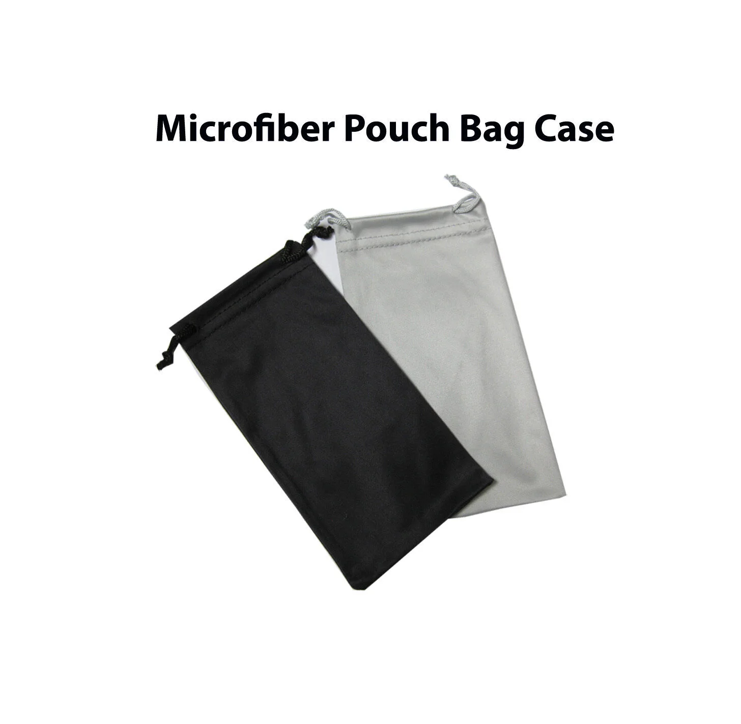 2x Premium Microfiber Pouch Bag Cleaning Case Sunglasses Eyeglasses High quality