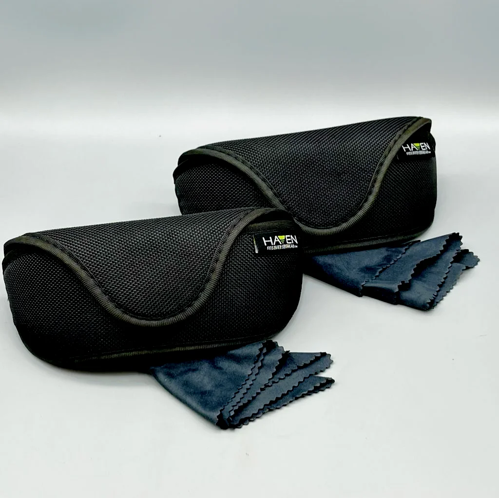 2x Soft Cases for Sunglass Eyeglass by Haven