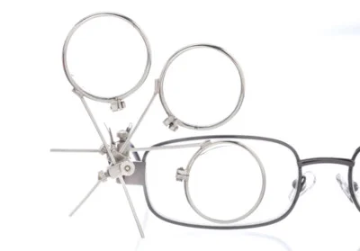 3.3X 5X 7.5X Triple Lens Clip-On Jewelry Eye Loupe Magnifying Glass Eyeglass Aid 3
