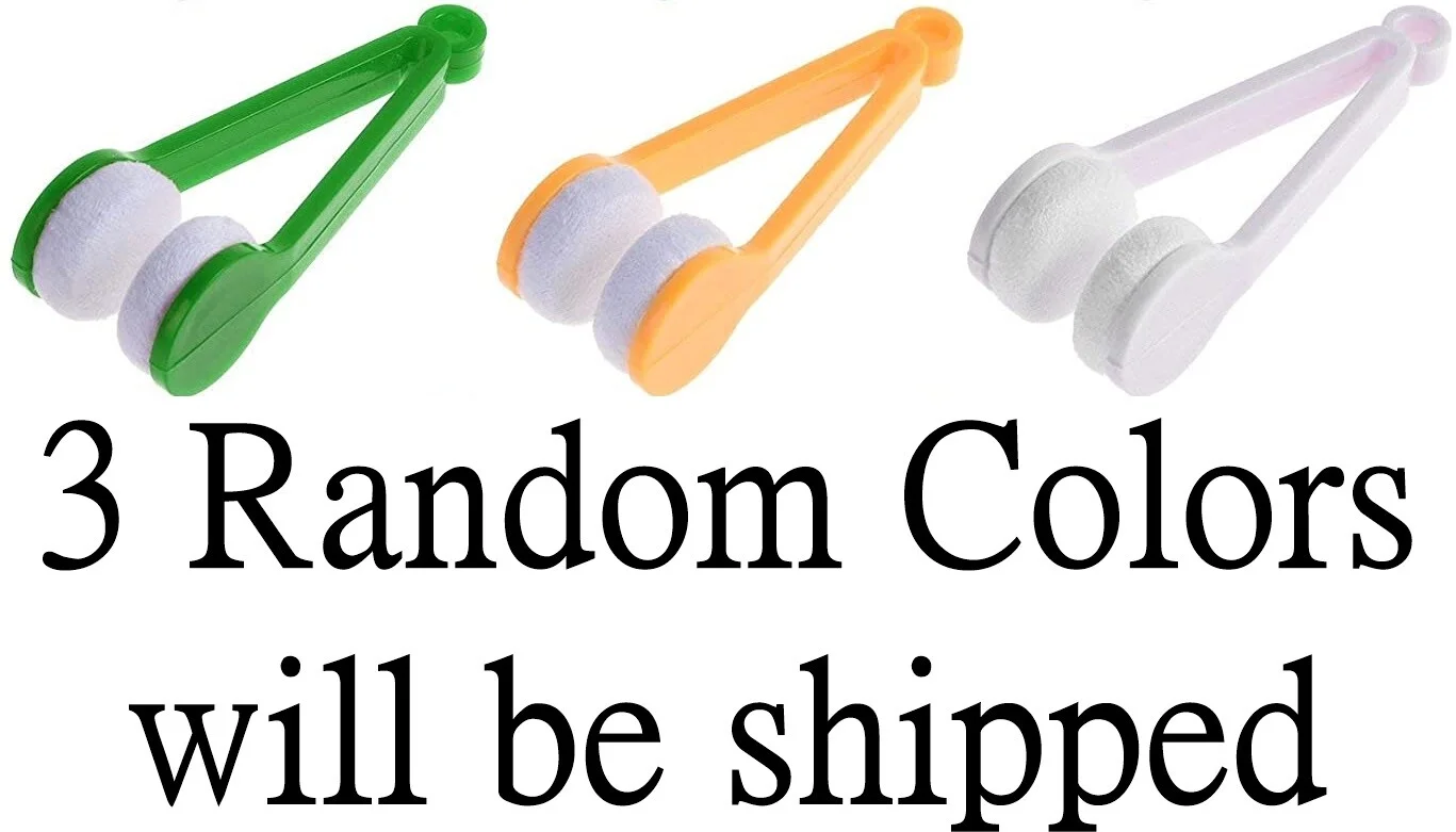 3 Mini Microfiber Spectacles Cleaner Eyeglass Sun Glasses Cleaner Random Colors 2