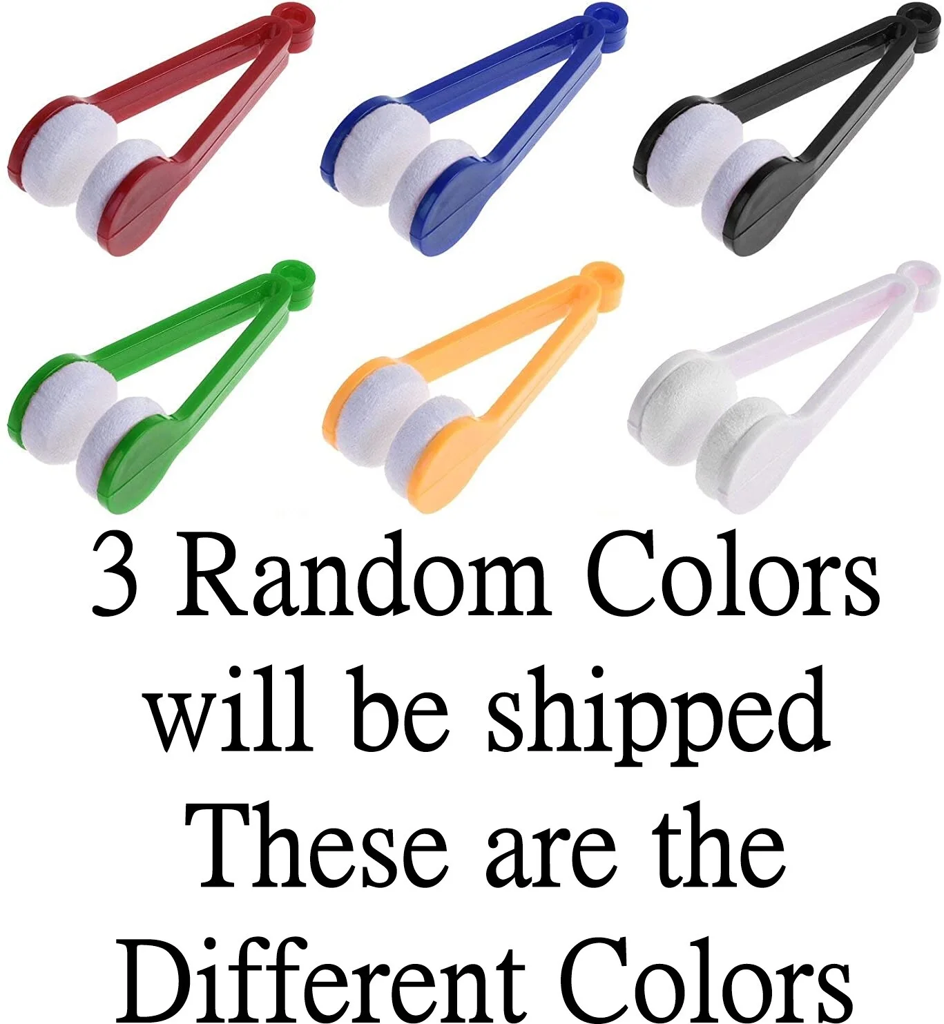 3 Mini Microfiber Spectacles Cleaner Eyeglass Sun Glasses Cleaner Random Colors 3