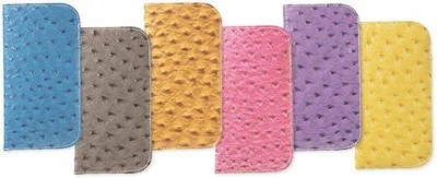 3 Pack Soft Faux Leather Slip In Eyeglass Case For Women & Men, Assorted Colors 2