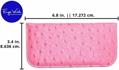 3 Pack Soft Faux Leather Slip In Eyeglass Case For Women & Men, Assorted Colors 4