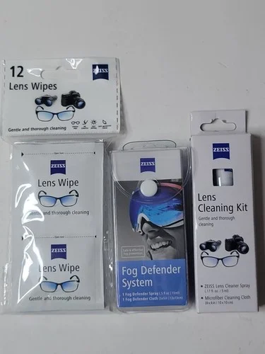 3 Pack! Zeiss Anti-Fog Defender Eyeglass Cleaner Kit Foggy Glasses Goggles Mask