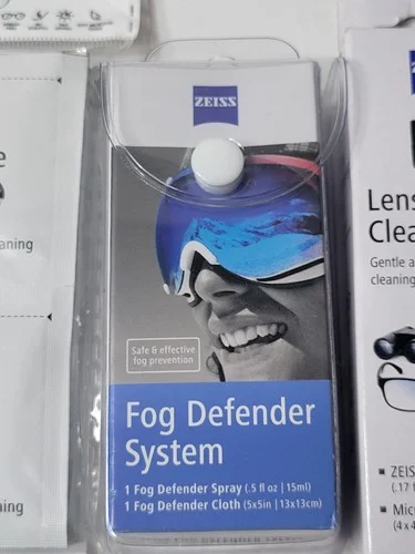 3 Pack! Zeiss Anti-Fog Defender Eyeglass Cleaner Kit Foggy Glasses Goggles Mask 3