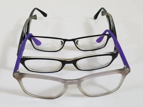 3 Pairs Of Ray-Ban Glasses w/2 Cases. Selling As Frames Only.. PLEASE READ 2