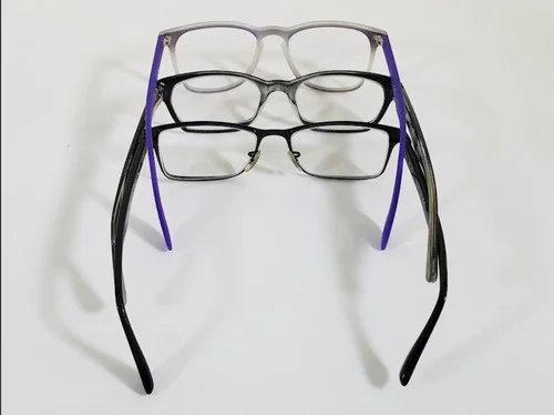 3 Pairs Of Ray-Ban Glasses w/2 Cases. Selling As Frames Only.. PLEASE READ 3