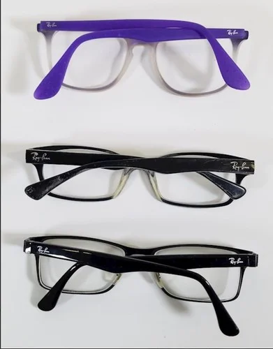 3 Pairs Of Ray-Ban Glasses w/2 Cases. Selling As Frames Only.. PLEASE READ 4