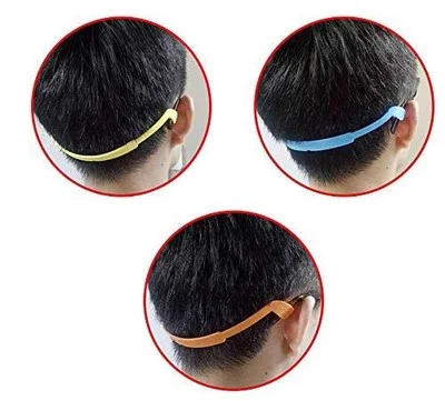 3 Pcs Elastic Silicone Eyeglasses Holder Eyewear Strap Retainers Sunglasses Cord 3