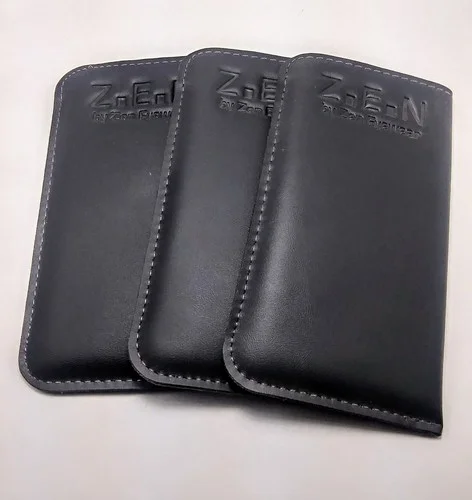 3 PK Faux Leather Soft Sunglasses Case Squeeze Top Portable Eyeglasses Pouch Bag