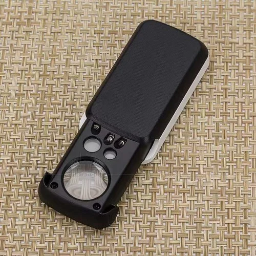 30X Jewelers Loupe Magnifier Light Jewelry Loop Pocket Magnifying Eye Glass Coin 2