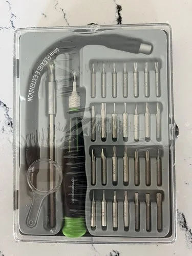 34 Pc Multi-Bit Precision Screwdriver Set EYEGLASS,LAPTOP,HOBBY REPAIR TOOL