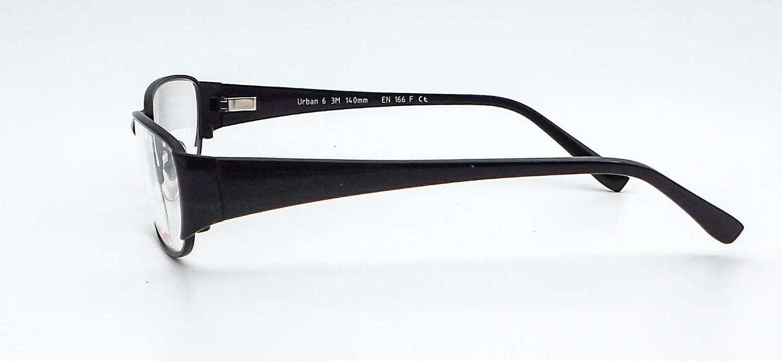 3M Urban Black Rectangle Eyeglasses Frames 57-16-140 3