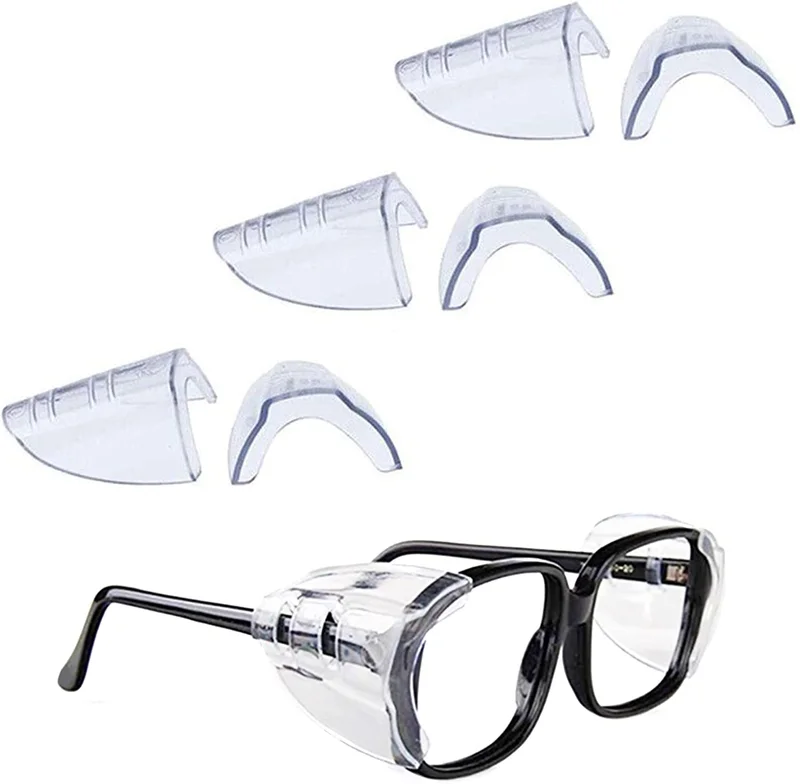 3Pairs Side Shields for Eye Glasses Slip On Safety Glasses Shield Universal 2