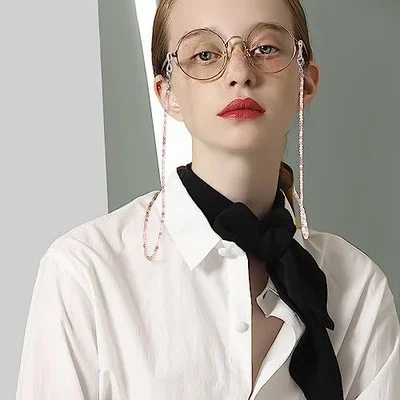 3Pcs Eyeglasses Chains Sunglasses Strap Holder Crystal Beaded Necklace for Women 4