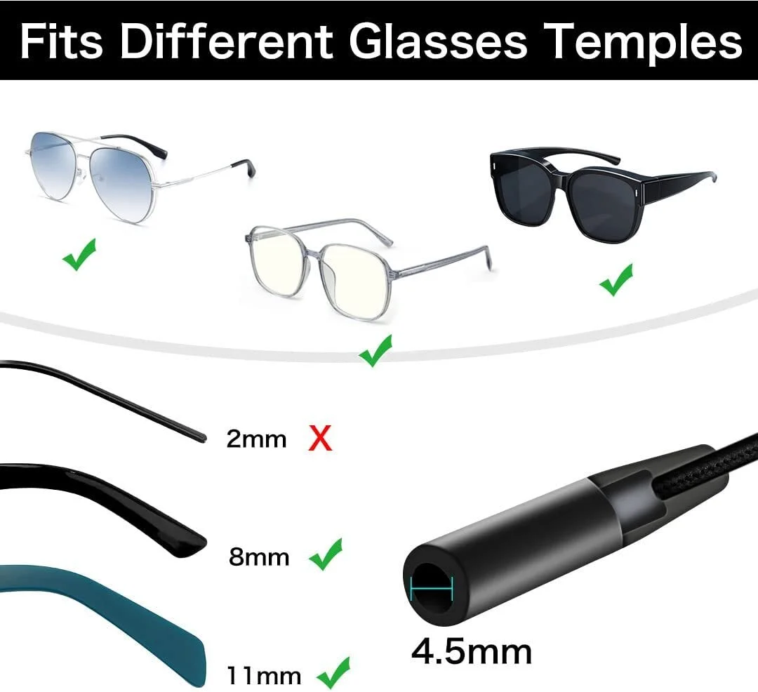 3pcs Glasses Strap Sunglasses Strap for Women Men Sports Eyeglasses Strap Holder 2