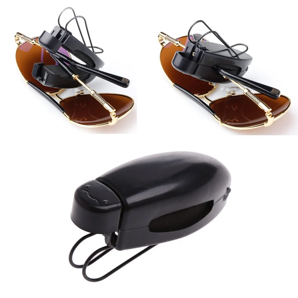3X Car Auto Sun Visor Clip Holder For Glasses Sunglasses Eyeglass Ticket Card 2
