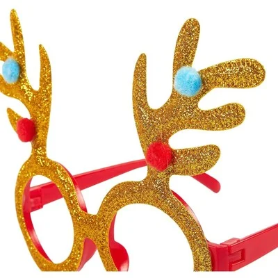 3x Christmas Photo Booth Props Glasses Eyeglasses Xmas Novelty Party Costume 4
