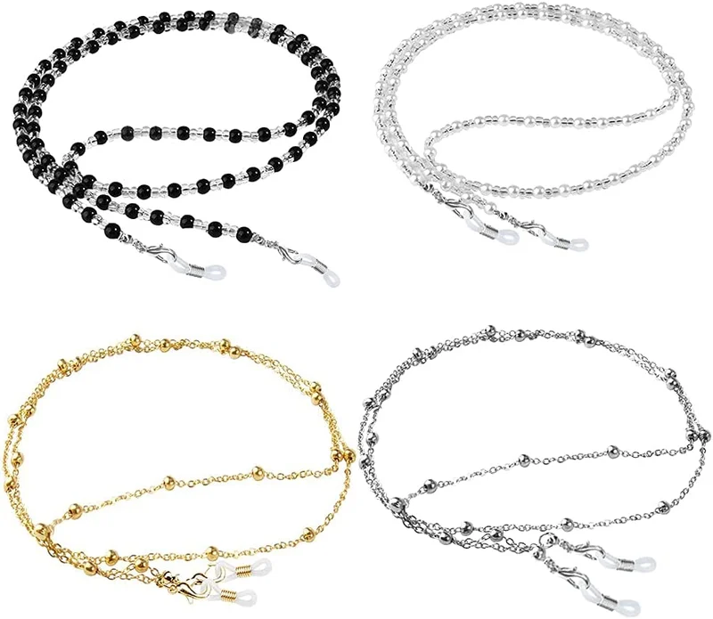 4-9 Pcs Eyeglass Chains for Women, Glasses Strap Lanyard, Eyewear Cord Gift 2